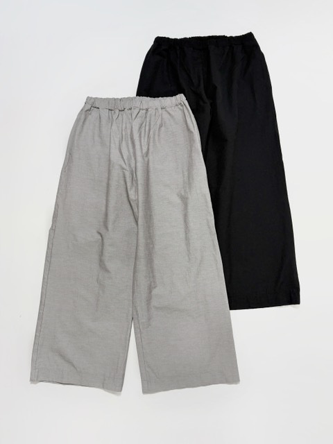 PRIT 綿麻ストレッチワイドパンツ