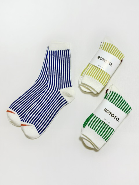 ROTOTO VERITICAL STRIPE SOCKS