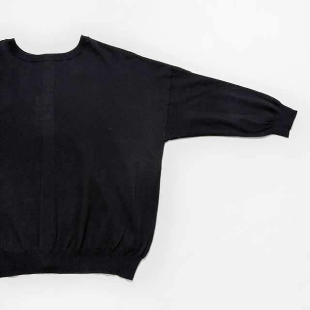 PRIT ハイツイストコットン16G天竺編み 2wayワイドカーディガン