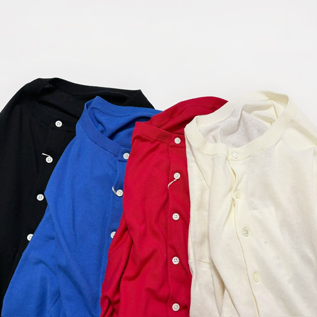 PRIT ハイツイストコットン16G天竺編み 2wayワイドカーディガン