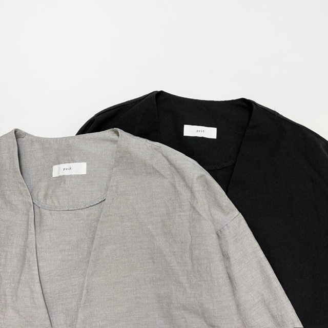 PRIT 綿麻ストレッチトッパージャケット