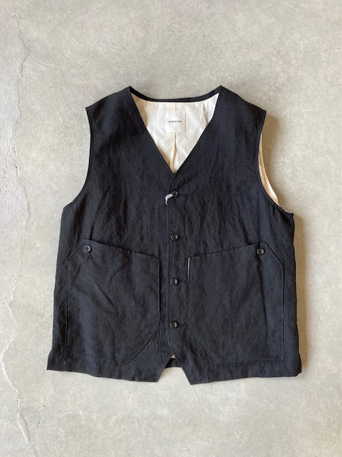 SAGE DE CRET リネンウールタンブラーワークベスト