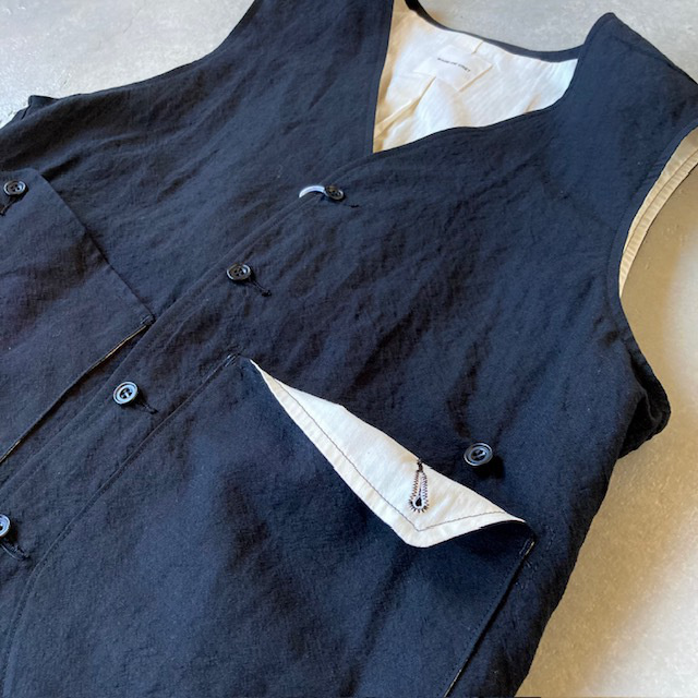 SAGE DE CRET リネンウールタンブラーワークベスト