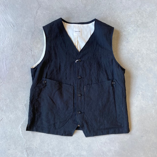 SAGE DE CRET リネンウールタンブラーワークベスト