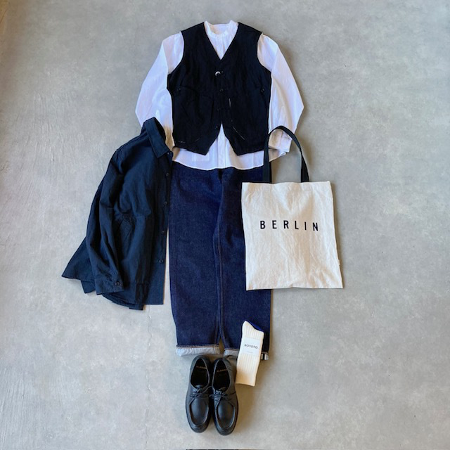 SAGE DE CRET リネンウールタンブラーワークベスト