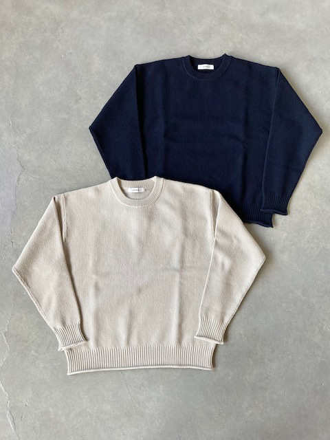 JOHNBULL モスステッチクルーネックニット