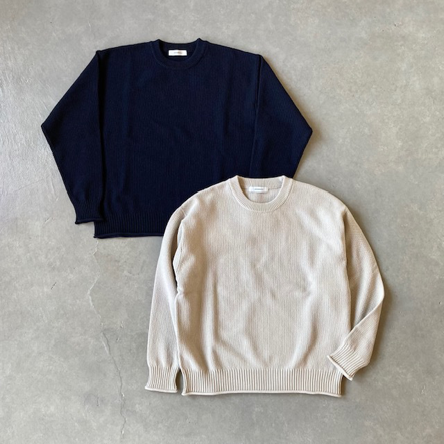 JOHNBULL モスステッチクルーネックニット