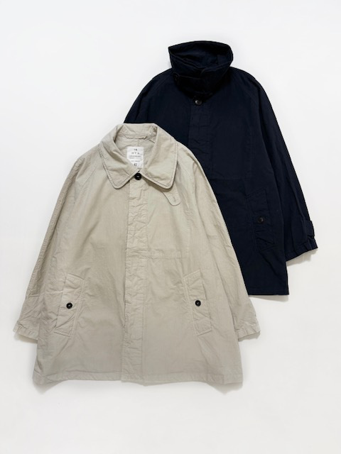 HTS (HARROW TOWN STORES) LIGHT WEIGHT COTTON OVERDYE BALMACAAN SHORT COAT
