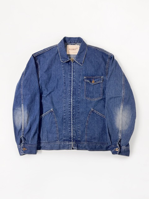 H.UNIT DENIM ZIP WORK JACKET