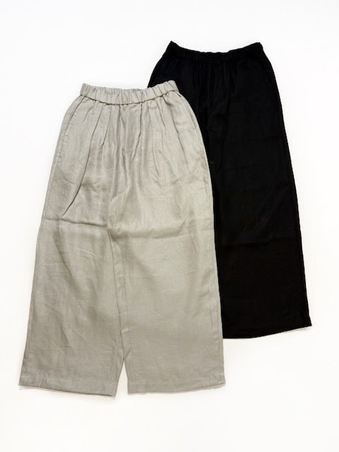 maison de soil LINEN TWILL 2TUCK WIDE EASY PANTS