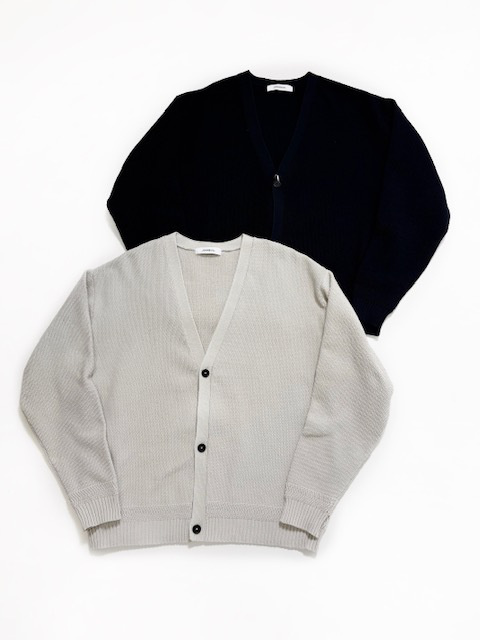 JOHNBULL モスステッチVネックカーディガン