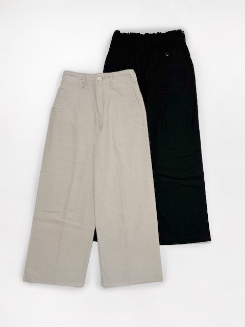 Brocante by D.M.G リネンコットンキャンバス ストレートイージーパンツ