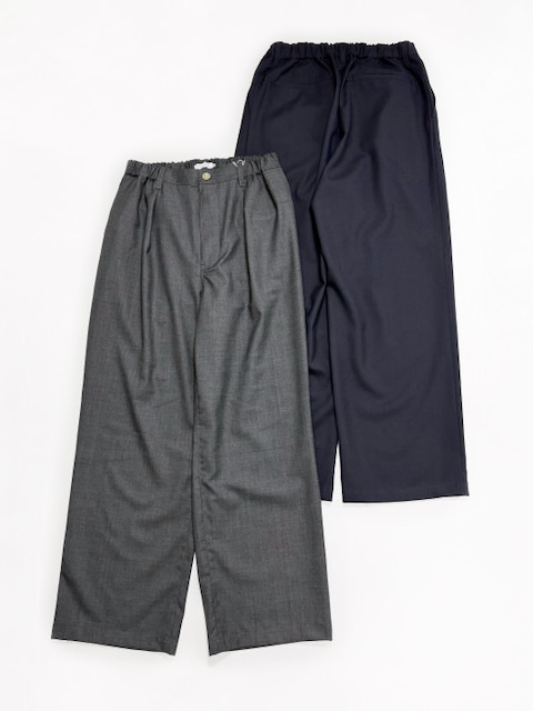 STILL BY HAND .WM スーパー120サマーウール テーパードパンツ