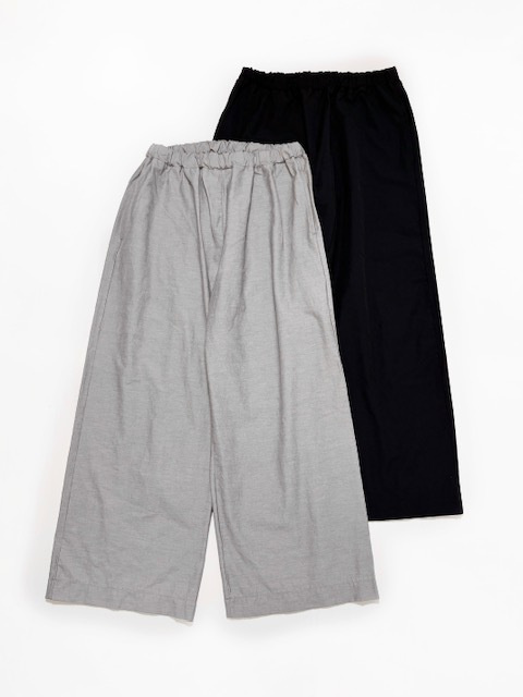 PRIT 綿麻ストレッチワイドパンツ