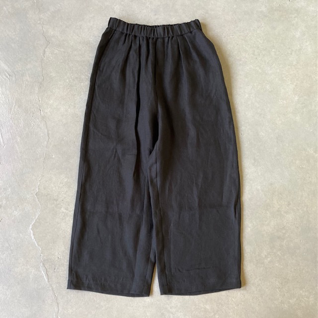 maison de soil LINEN TWILL 2TUCK  WIDE EASY PANTS