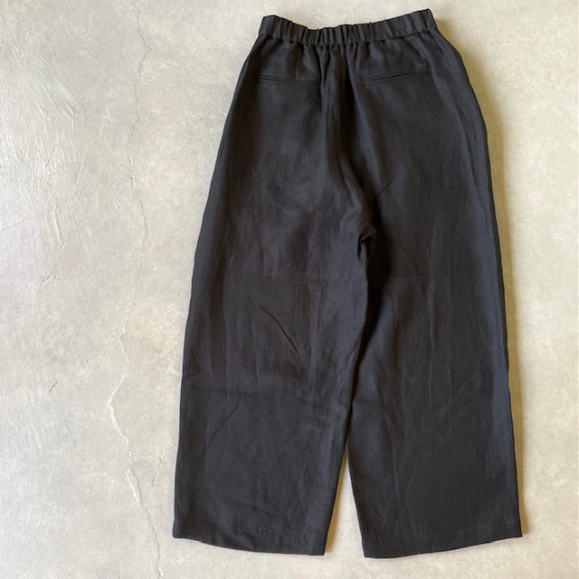 maison de soil LINEN TWILL 2TUCK  WIDE EASY PANTS
