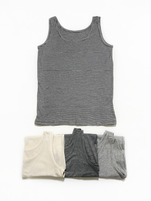 maison de soil SZ SINGLE JERSEY U-NECK 2WAY TANK TOP