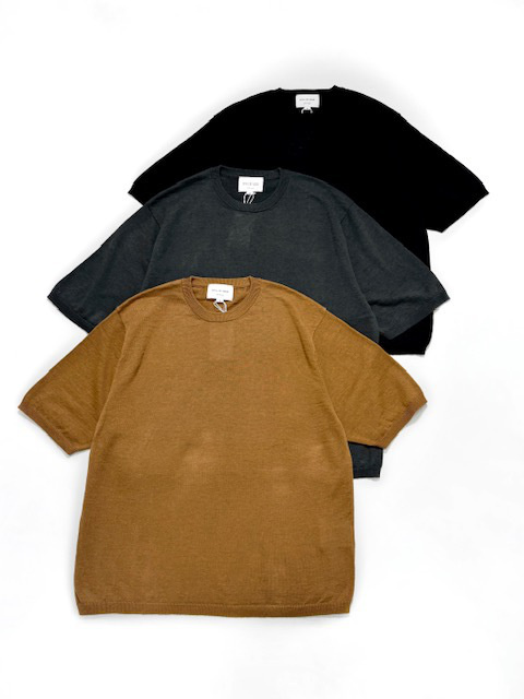 STILL BY HAND コットンリネンニットT