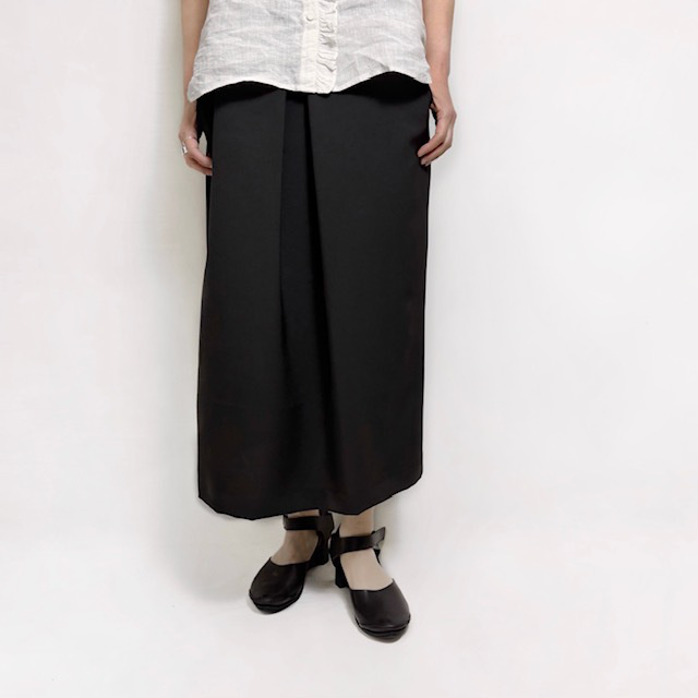 Lelill サイドベルトAラインスカート