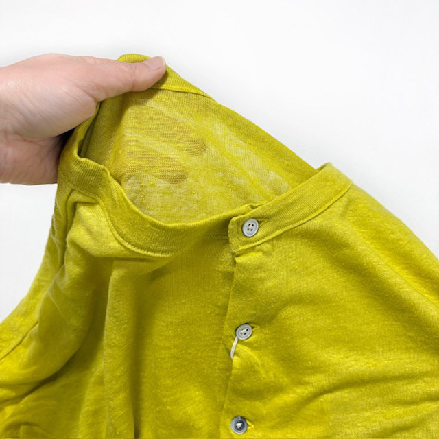 PRIT ヨーロッパリネン天竺7分袖 2wayワイドカーディガン