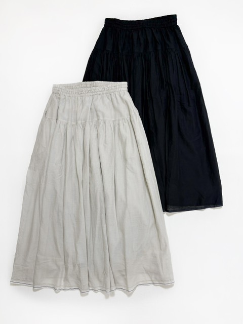 SOIL SUPER FINE VOIL with SELVEGE GATHERED SKIRT