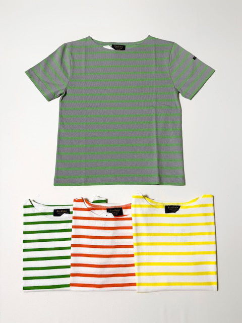 Le minor ライトコットン半袖ボーダーTシャツ