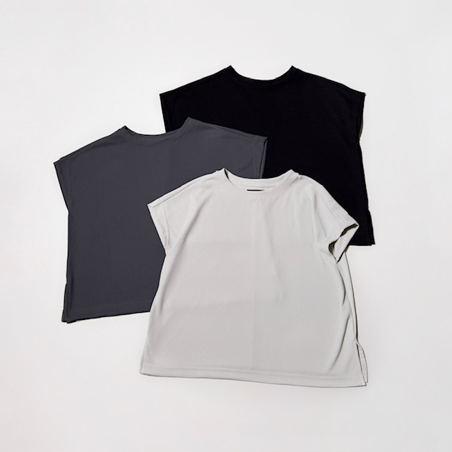 Lelill  ハイテクワッフルワイドTシャツ