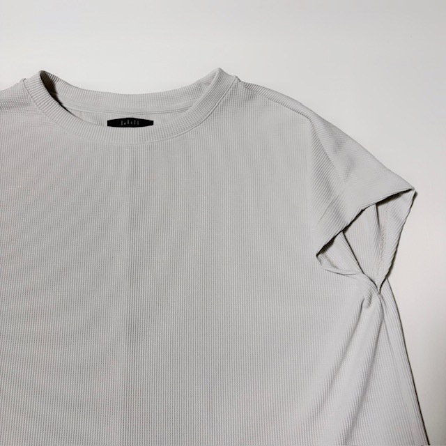 Lelill  ハイテクワッフルワイドTシャツ