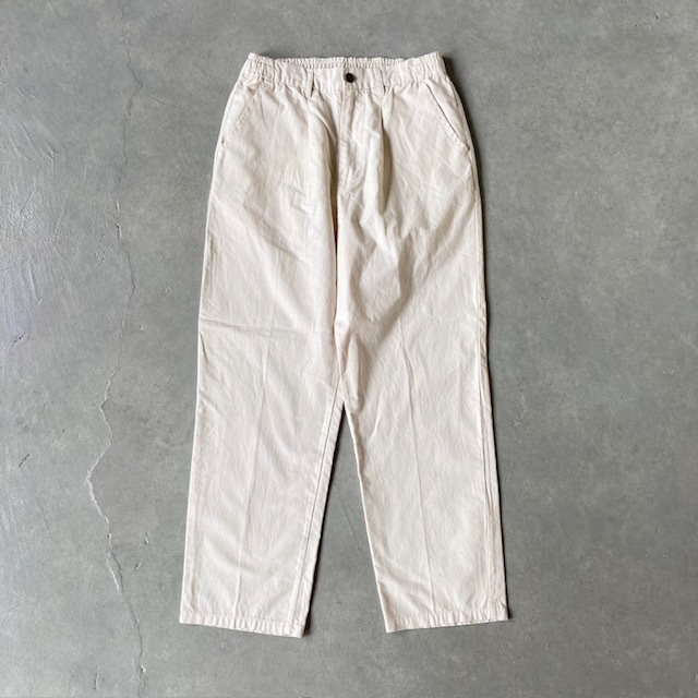 JOHNBULL コットンリネンワンタックイージーパンツ