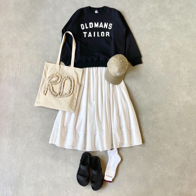 R&D.M.Co- (OLDMAN'S TAILOR) R・D FRILL EMBROIDERY TOTE BAG