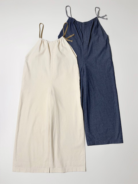 JOHNBULL シャンブレードローストリングサロペット