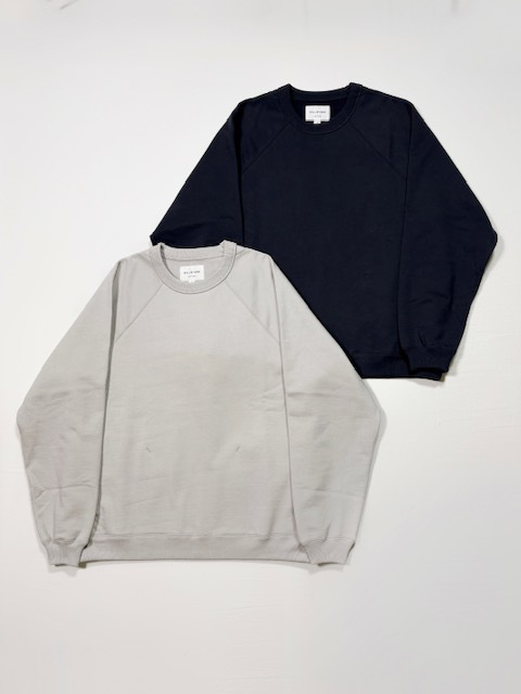 STILL BY HAND フレンチテリーラグランスリーブクルーネック