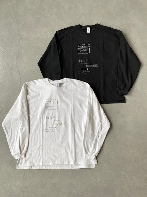 ARTEPOVERA  NATSUME × KOTETSU コラボ  GILDAN Re-Message LS/Tee