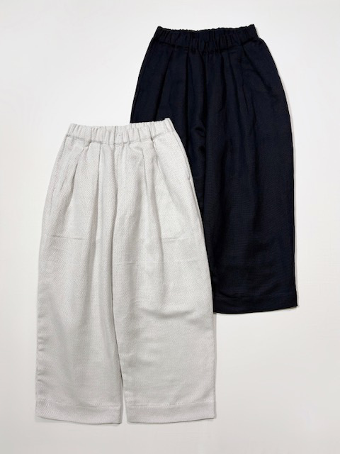 ARTE POVERA  セレモニー リネンポリエステル混  2タックイージーパンツ