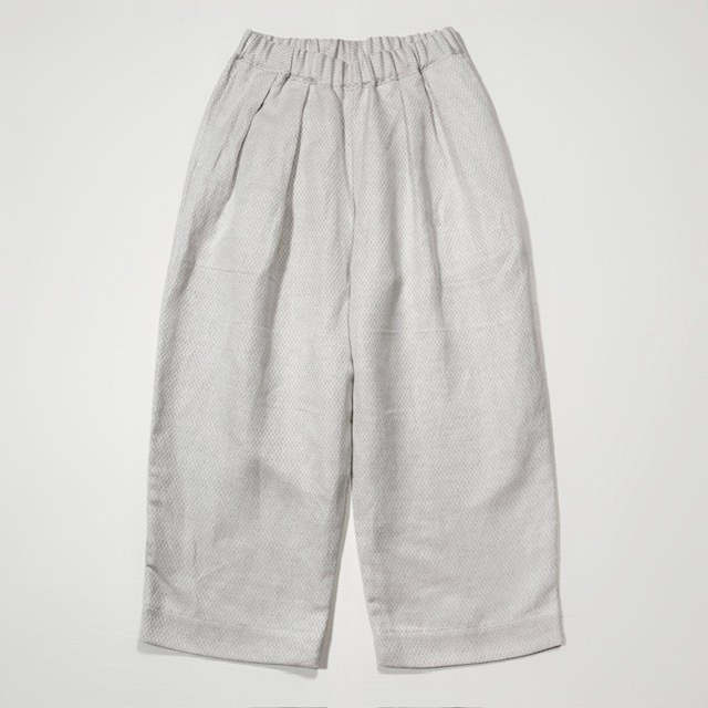 セレモニー リネンポリエステル混 2タックイージーパンツ