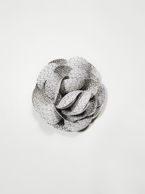 ARTE POVERA セレモニー リネンポリエステル混 コサージュ(ピン仕様)