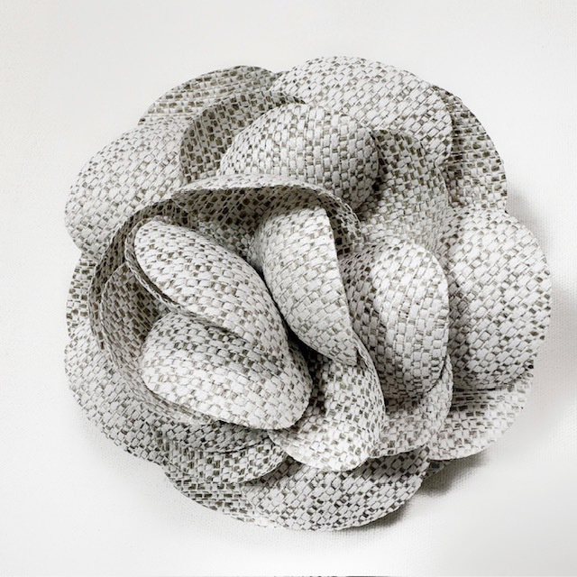 ARTE POVERA セレモニー リネンポリエステル混 コサージュ(ピン仕様)