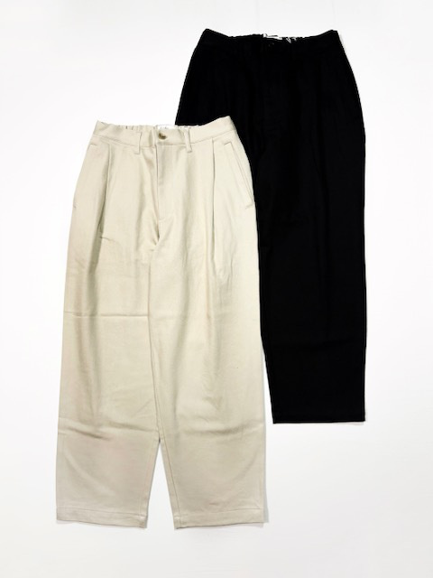 STILL BY HAND コットンツイルワンタックパンツ