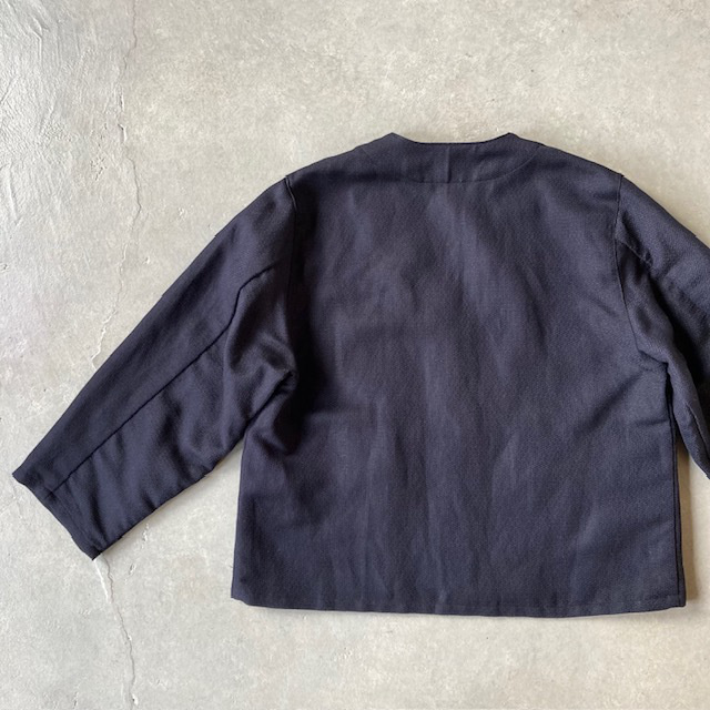 ARTEPOVERA セレモニー リネンポリエステル混 ノーカラージャケット