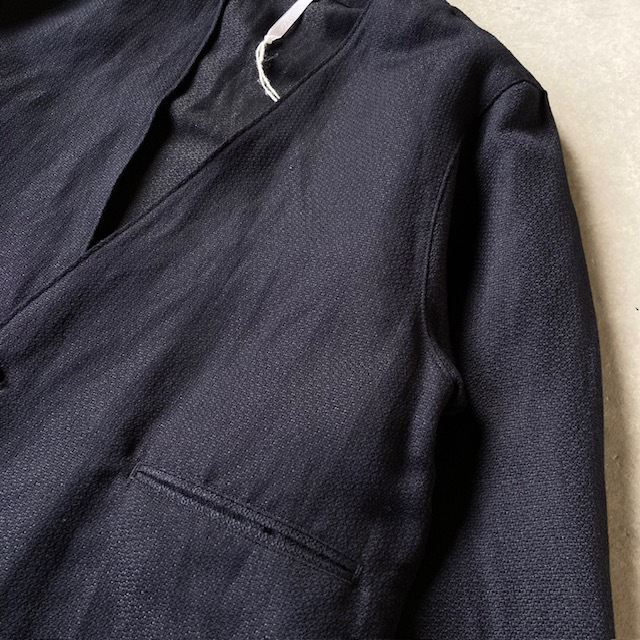 ARTEPOVERA セレモニー リネンポリエステル混 ノーカラージャケット