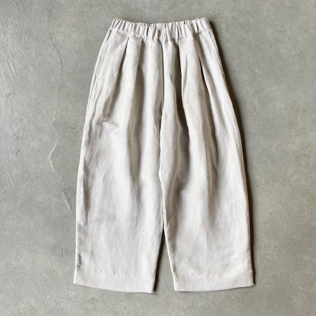 ARTEPOVERA セレモニー リネンポリエステル混 2タックイージーパンツ