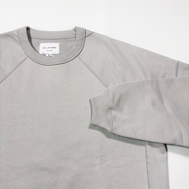 STILL BY HAND フレンチテリーラグランスリーブクルーネック