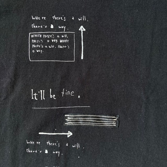 ARTEPOVERA NATSUME × KOTETSU コラボ GILDAN Re-Message LS/Tee