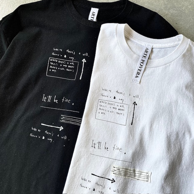 ARTEPOVERA NATSUME × KOTETSU コラボ GILDAN Re-Message LS/Tee