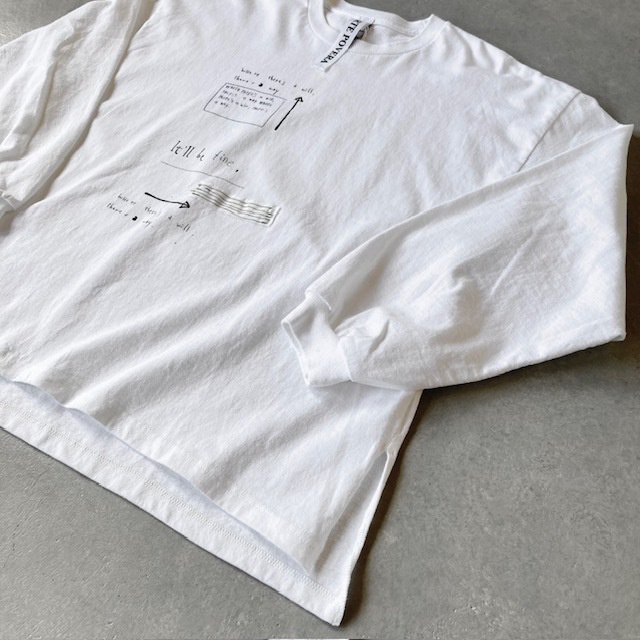 ARTEPOVERA NATSUME × KOTETSU コラボ GILDAN Re-Message LS/Tee