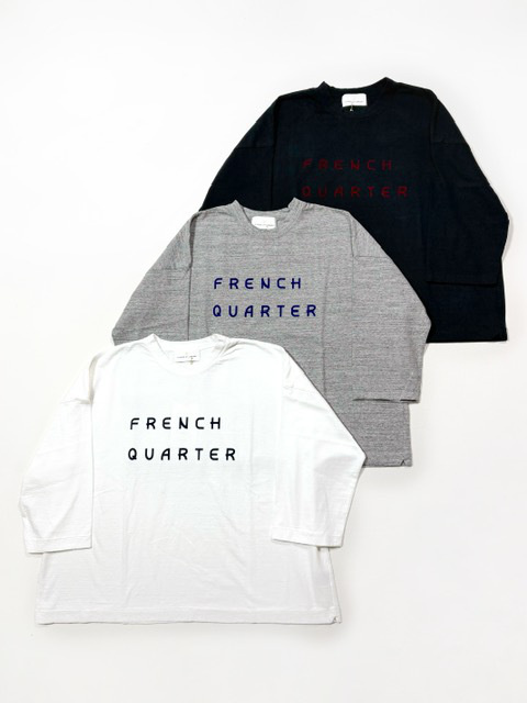 A PIECE OF LIBRARY  フレンチグランド７部袖ワイドTee