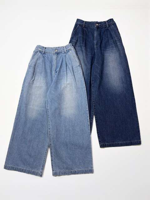 JOHNBULL デニム2タックイージーパンツ