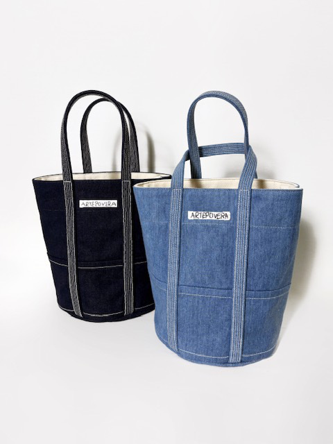 ARTE POVERA デニムNEW ラウンドバッグ (M)