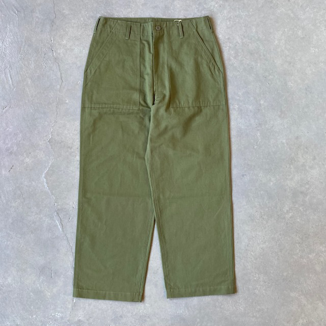 HTS (HARROW TOWN STORES) COTTON LINEN KERSEY BAKER PANTS