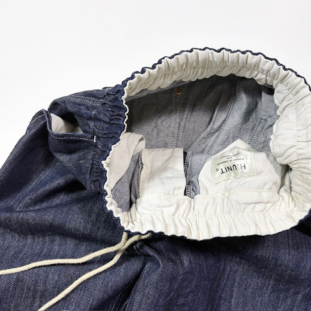 H.UNIT DENIM WORK EASY PANTS (ONE WASH)